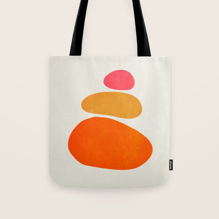 Pebbles: Mid Century Abstraction Tote Bag Gallery Image 1