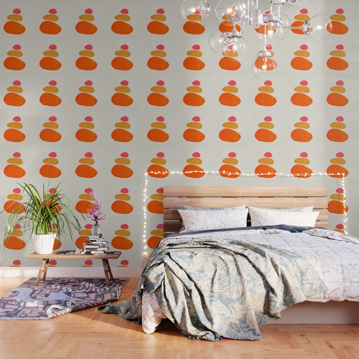 Pebbles: Mid Century Abstraction Wallpaper Gallery Image 1