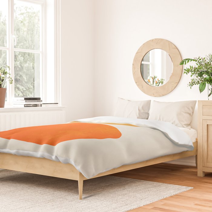 Pebbles: Mid Century Abstraction Duvet Cover Gallery Image 2