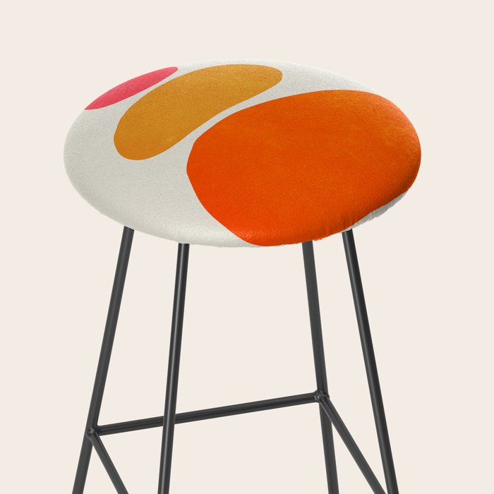 Pebbles: Mid Century Abstraction Stool Gallery Image 2