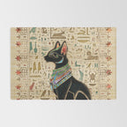 Egyptian Cat - Bastet on papyrus Rug Gallery Image 2