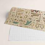 Egyptian Cat - Bastet on papyrus Wrapping Paper Gallery Image 2