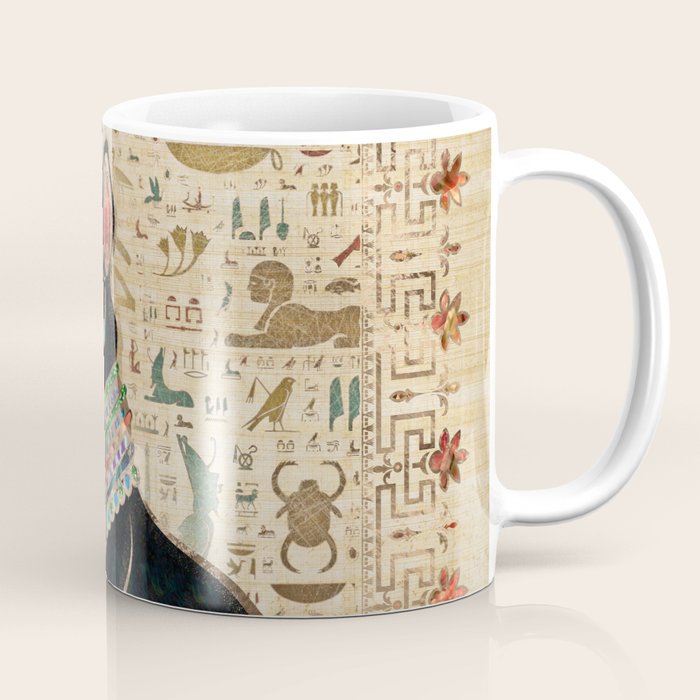Egyptian Cat - Bastet on papyrus Coffee Mug Gallery Image 1