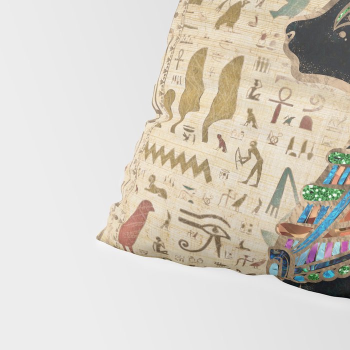 Egyptian Cat - Bastet on papyrus Pillow Sham Gallery Image 4