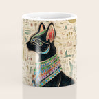 Egyptian Cat - Bastet on papyrus Coffee Mug Gallery Image 4