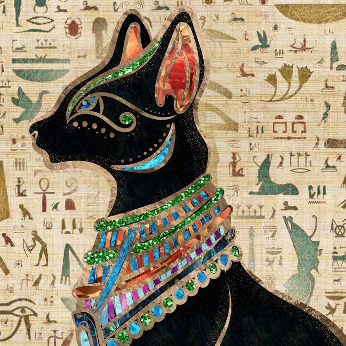 Egyptian Cat - Bastet on papyrus Coffee Mug Gallery Image 2