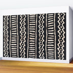 African Vintage Mali Mud Cloth Print Wall Mural Gallery Image 2