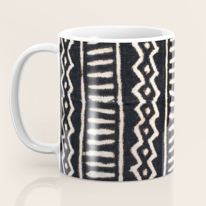African Vintage Mali Mud Cloth Print Coffee Mug Gallery Image 3