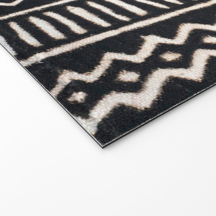 African Vintage Mali Mud Cloth Print Welcome Mat Gallery Image 2
