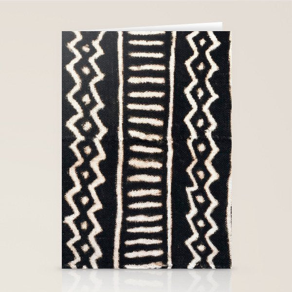 African Vintage Mali Mud Cloth Print Stationery Card Gallery Image 2