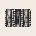 African Vintage Mali Mud Cloth Print Bath Mat Gallery Image 1