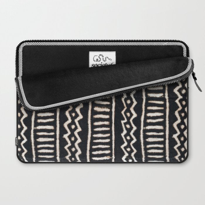 African Vintage Mali Mud Cloth Print Laptop Sleeve Gallery Image 2