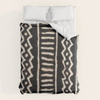African Vintage Mali Mud Cloth Print Duvet Cover Gallery Image 6