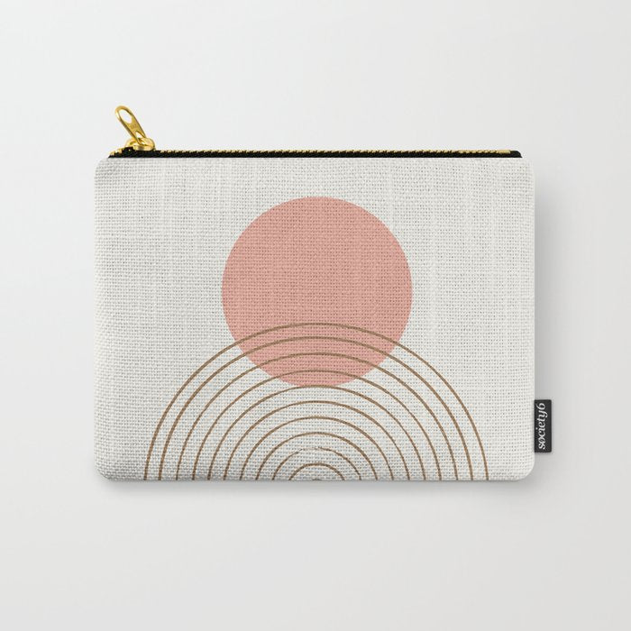 Pink Sun Mid-Century Full Carry All Pouch Gallery Image 1