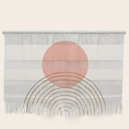 Pink Sun Mid-Century Full Wall Hanging Gallery Image 1