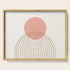 Pink Sun Mid-Century Full Serving Tray Gallery Image 1