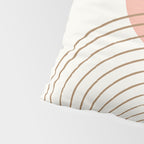 Pink Sun Mid-Century Full Pillow Sham Gallery Image 4