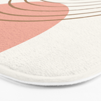 Pink Sun Mid-Century Full Bath Mat Gallery Image 3