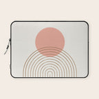Pink Sun Mid-Century Full Laptop Sleeve Gallery Image 1