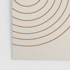Minimal Line Curvature VI Earthy Natural Mid Century Modern Arch Abstract Poster Gallery Image 3