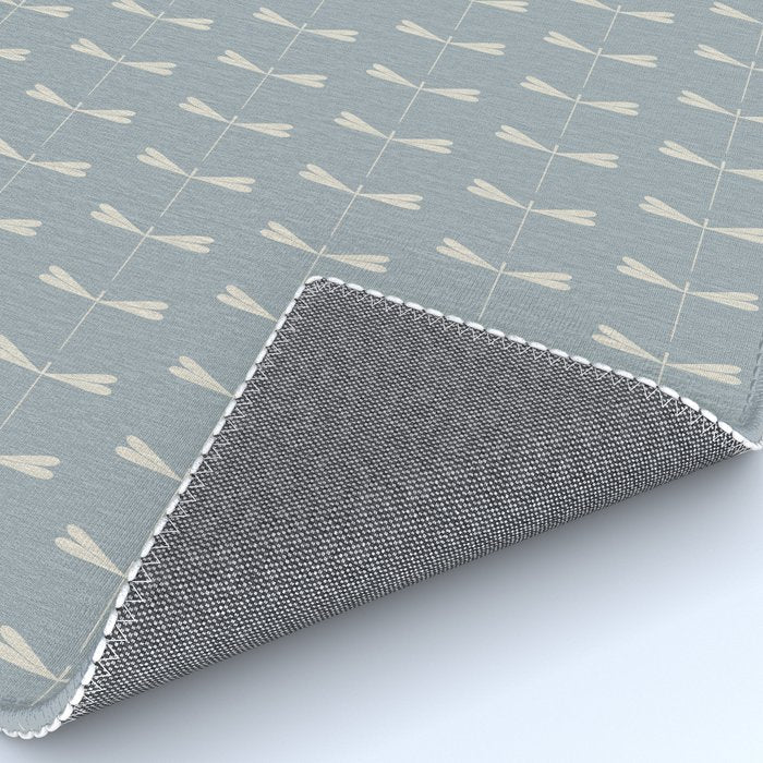 Dragonfly Pattern IX Soft Blue Rug Gallery Image 4