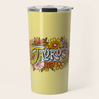 Taurus Flowers Travel Mug Gallery Image 1
