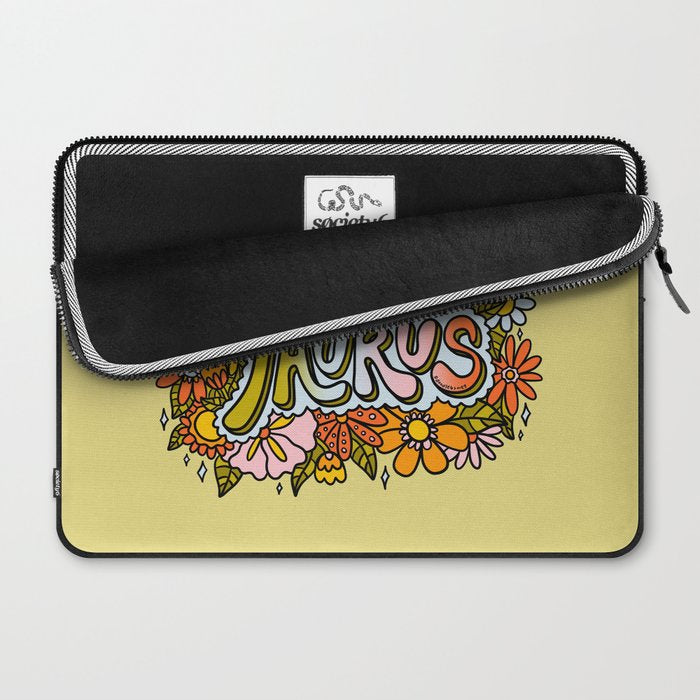 Taurus Flowers Laptop Sleeve Gallery Image 2