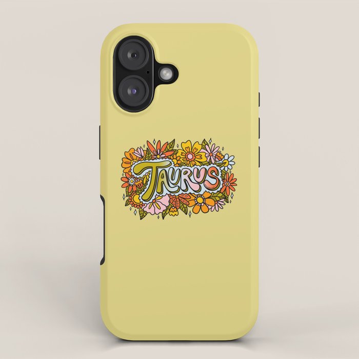 Taurus Flowers iPhone Case Gallery Image 1