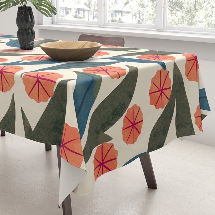 Ruby Floral Tablecloth Gallery Image 3