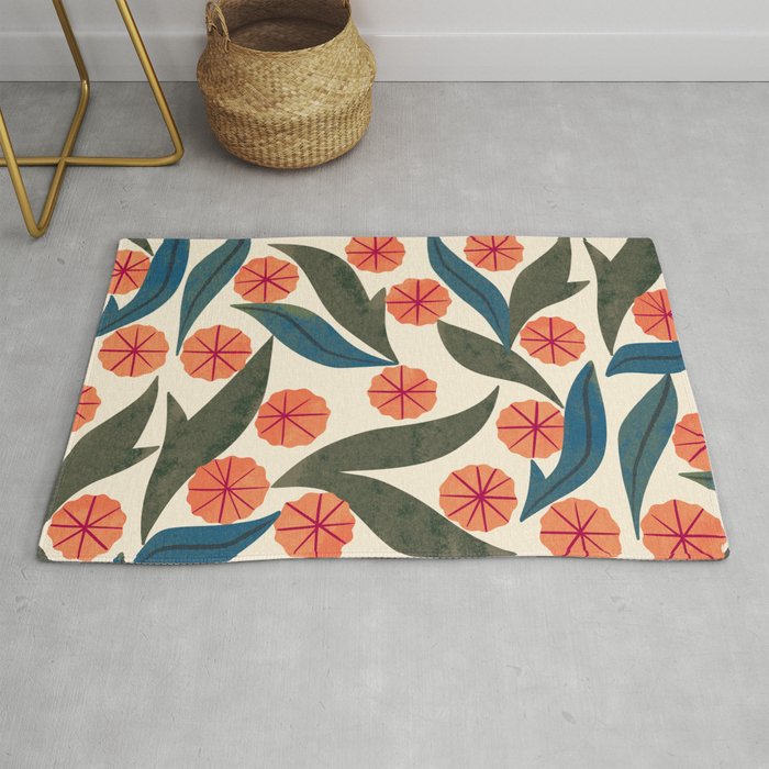 Ruby Floral Rug Gallery Image 1