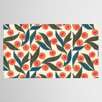 Ruby Floral Tablecloth Gallery Image 2