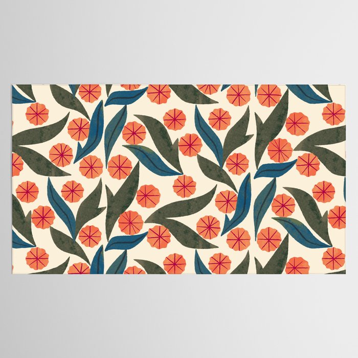 Ruby Floral Tablecloth Gallery Image 2