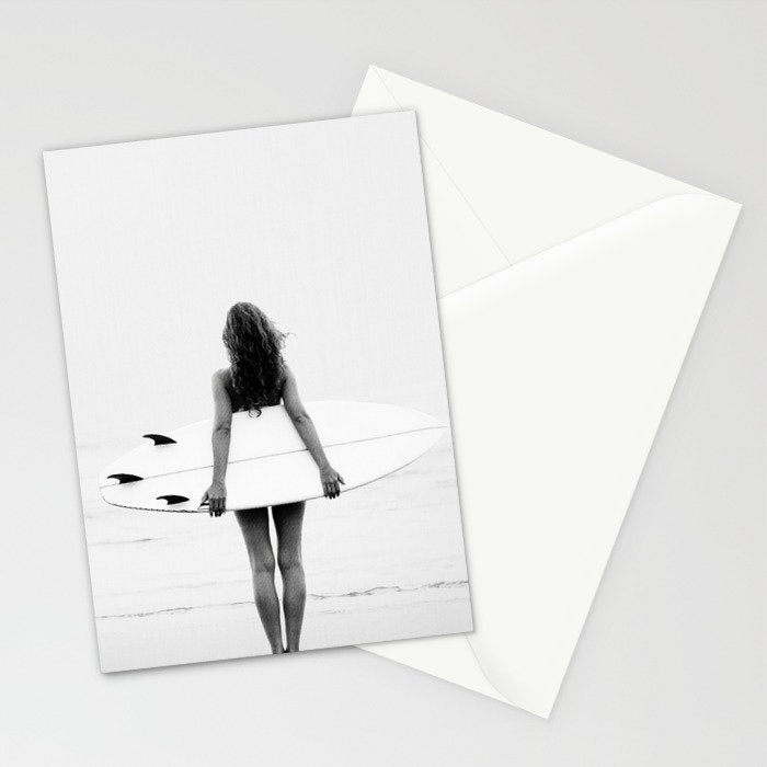 Surf Girl Stationery Card Gallery Image 2