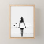 Surf Girl Mini Art Print Gallery Image 1