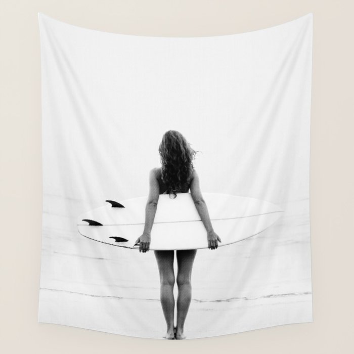 Surf Girl Wall Tapestry Gallery Image 4