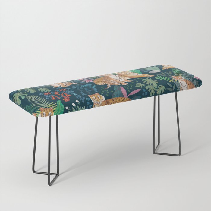 Tiger pattern Bench Gallery Image 1