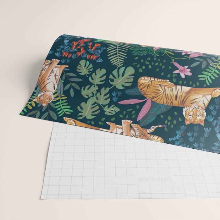 Tiger pattern Wrapping Paper Gallery Image 2