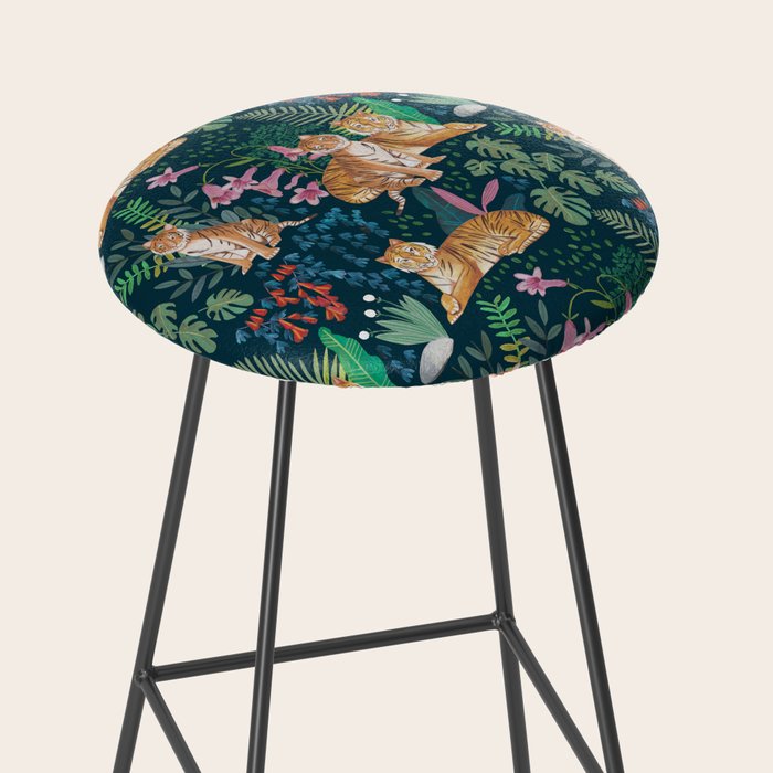 Tiger pattern Stool Gallery Image 2