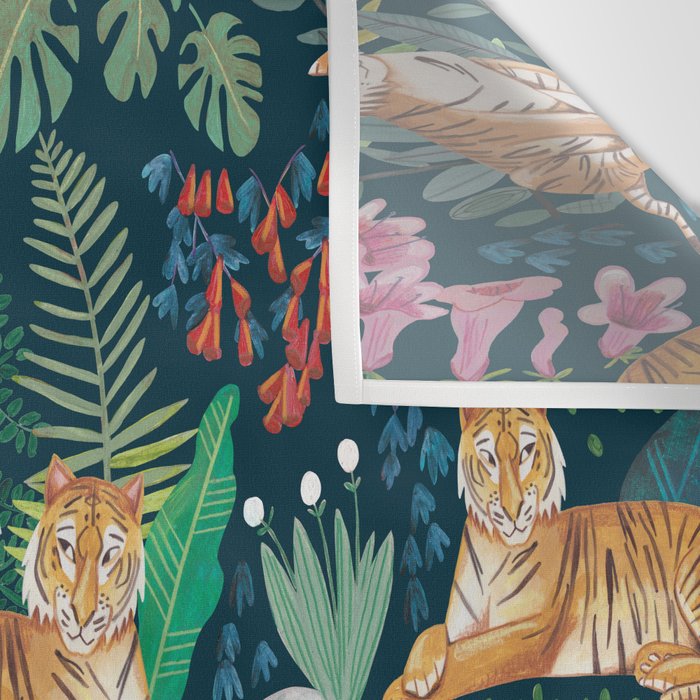 Tiger pattern Wall Tapestry Gallery Image 3