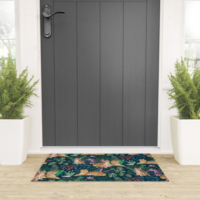 Tiger pattern Welcome Mat Gallery Image 3