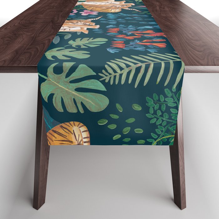 Tiger pattern Table Runner Gallery Image 1