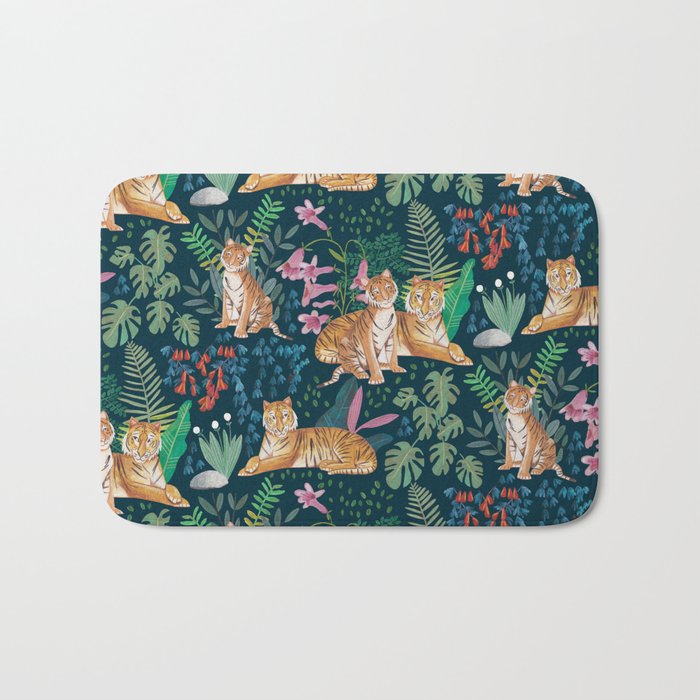 Tiger pattern Bath Mat Gallery Image 1