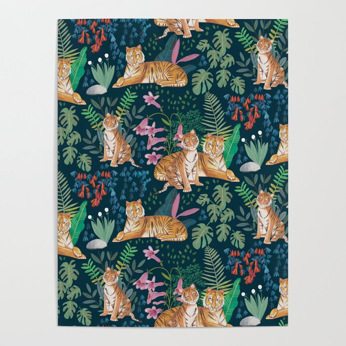 Tiger pattern Poster Gallery Image 4