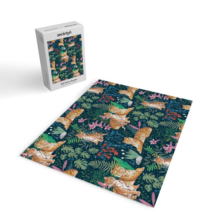 Tiger pattern Jigsaw Puzzle Gallery Image 2