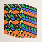 Creative colorful organic shape art pattern Wrapping Paper Gallery Image 3