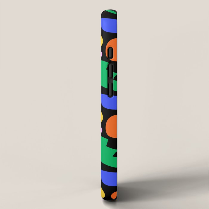Creative colorful organic shape art pattern iPhone Case Gallery Image 2
