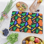 Creative colorful organic shape art pattern Cutting Board Gallery Image 2