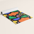 Creative colorful organic shape art pattern Yoga Mat Gallery Image 2