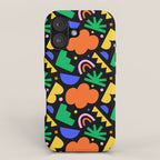 Creative colorful organic shape art pattern iPhone Case Gallery Image 1