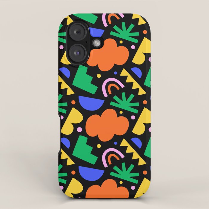 Creative colorful organic shape art pattern iPhone Case Gallery Image 1